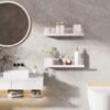 550x550-29421.jpg Unyqoos® Zwevende witte wandrekken set zonder boren voor diverse ruimtes