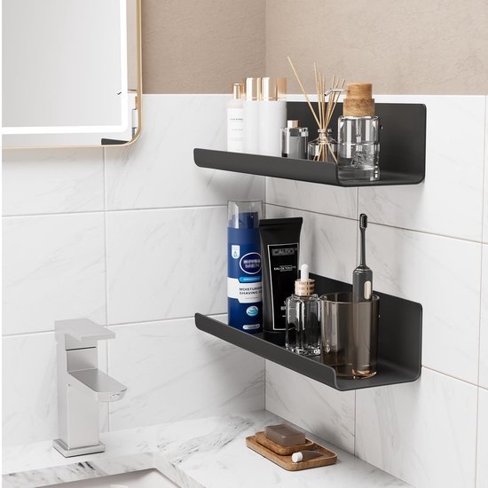550x550-29426.jpg Unyqoos® Set van 4 zwarte zwevende wandplanken voor diverse ruimtes in huis