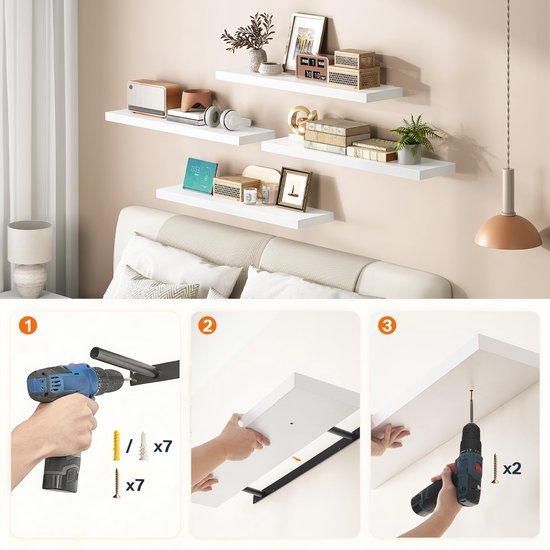 550x550-29442.jpg Unyqoos® Zwevende wandplankenset voor stijlvolle en praktische wanddecoratie