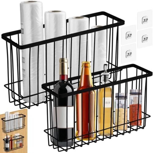Unyqoos® Set van twee zelfklevende opbergboxen voor keuken en badkamer