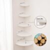 Unyqoos® Elegant en Functioneel Massief Eiken Hoekrek voor Diverse Ruimtes