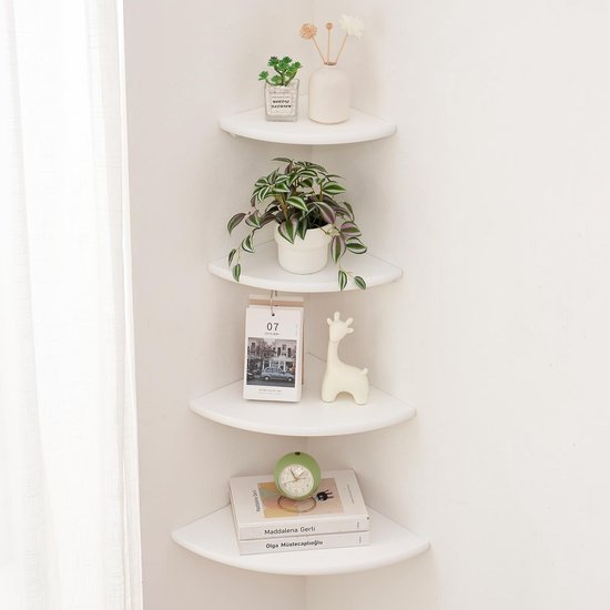 Unyqoos® Elegant en Functioneel Massief Eiken Hoekrek voor Diverse Ruimtes