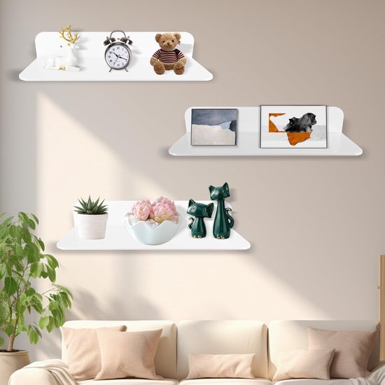 550x550-29519.jpg Unyqoos® Set van twee zelfklevende wandrekken voor veelzijdige plaatsing zonder boren