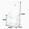 550x550-29549.jpg Unyqoos® Set van 6 doorzichtige A6 brochurehouders voor muur of bureau