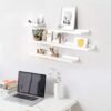 Unyqoos® Stijlvol Zwevend Wandrek van Eikenhout voor Decoraties en Fotolijsten