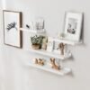 Unyqoos® Stijlvol Zwevend Wandrek van Eikenhout voor Decoraties en Fotolijsten