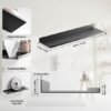550x550-29586.jpg Unyqoos® Zwarte metalen wandrekken set van 2 voor decoratieve en praktische opbergruimte