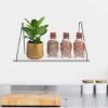 Unyqoos® Transparante Acryl Wandplanken voor Binnen - Stijlvolle Plantenhouder en Opslagoplossing voor Keuken, Badkamer en Woonkamer