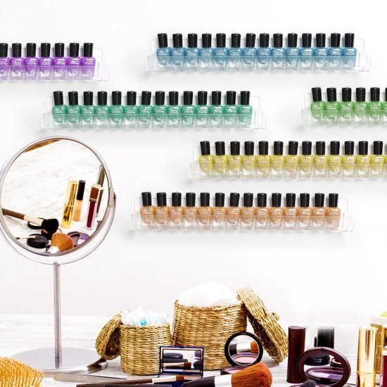 550x550-29712.jpg Unyqoos® Transparant wandrek voor nagellakopslag en cosmetische organisatie