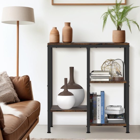 Unyqoos® Verstelbaar vierlaagse keukenrek met metalen constructie voor diverse toepassingen