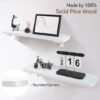 550x550-29736.jpg Unyqoos® Set van twee witte zwevende wandplanken van massief grenenhout voor diverse ruimtes