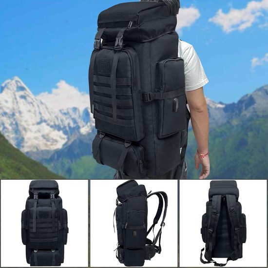 550x550-29857.jpg Unyqoos ® Outdoor Avontuurlijke Rugzak van 80 Liter voor Kamperen en Wandelen met Waterdicht Ontwerp