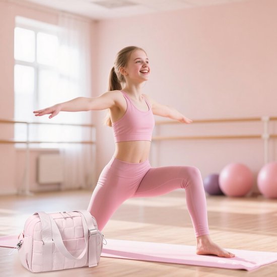 550x550-29931.jpg Unyqoos® Stijlvolle kleine sporttas met afneembaar vak voor dames, ideaal voor fitness