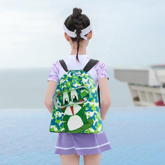Unyqoos® Waterbestendige Zwemtas voor Kinderen met Cartoon Design en Afzonderlijk Schoenenvak