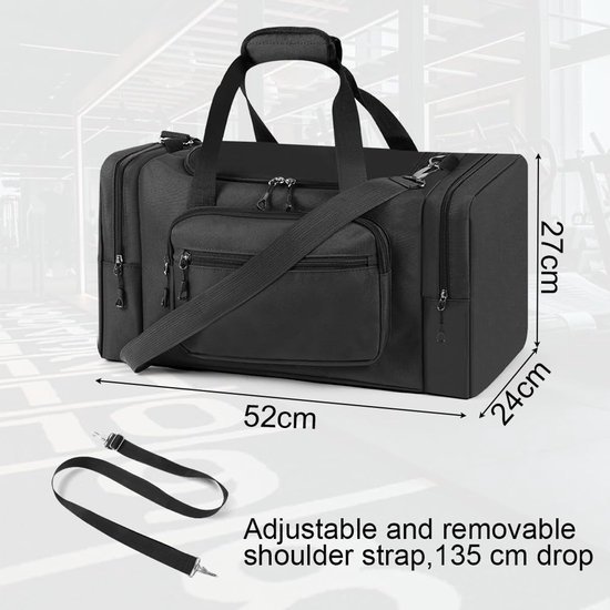 550x550-30049.jpg Unyqoos® Ruime en veelzijdige sport- en reistas met schoenenvak en 35 liter inhoud