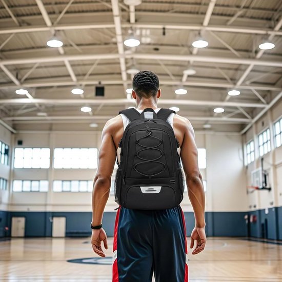 Unyqoos® Ruime en veelzijdige sportrugzak met bal- en schoenenvak voor heren