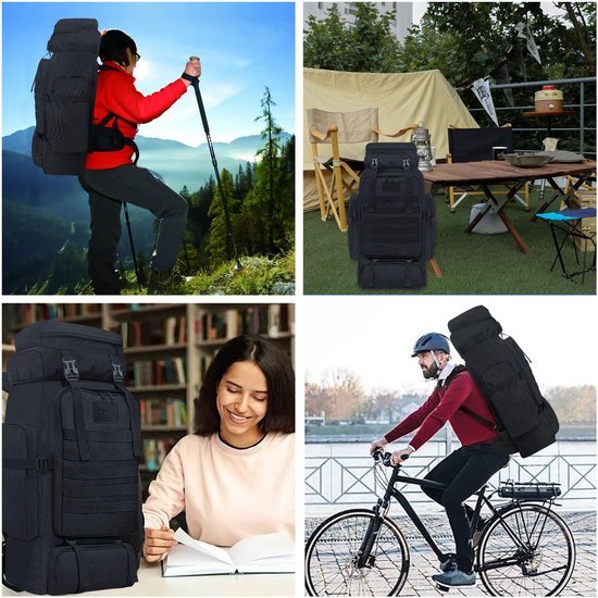 550x550-30126.jpg Unyqoos ® Uitgebreide Outdoor Avonturenrugzak van 80 Liter met Molle-systeem en Ademend Design