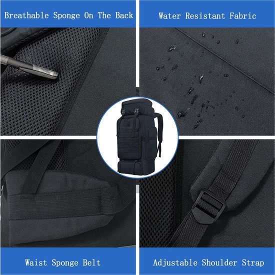 550x550-30128.jpg Unyqoos ® Uitgebreide Outdoor Avonturenrugzak van 80 Liter met Molle-systeem en Ademend Design