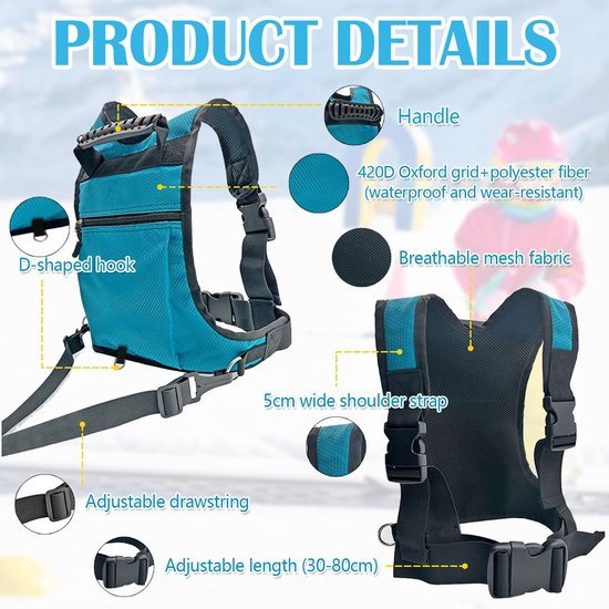 Unyqoos® Veilig en Comfortabel Trainingsharnas voor Kinderen bij Wintersport en Skaten