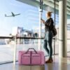 Unyqoos® Ultieme Opvouwbare Reistas met Schoenenvak voor Kamperen en Fitness, Lichtpaars, 65 Liter Capaciteit