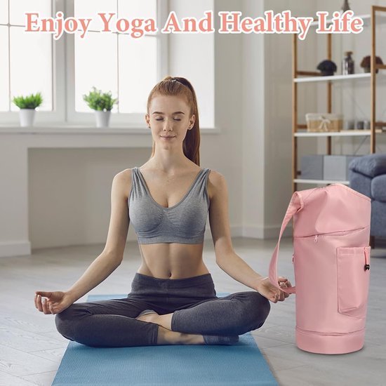 550x550-30248.jpg Unyqoos® Multifunctionele Yoga- en Sporttas met Verstelbare Schouderbanden en Waterdicht Compartiment