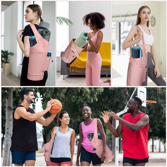 550x550-30249.jpg Unyqoos® Multifunctionele Yoga- en Sporttas met Verstelbare Schouderbanden en Waterdicht Compartiment
