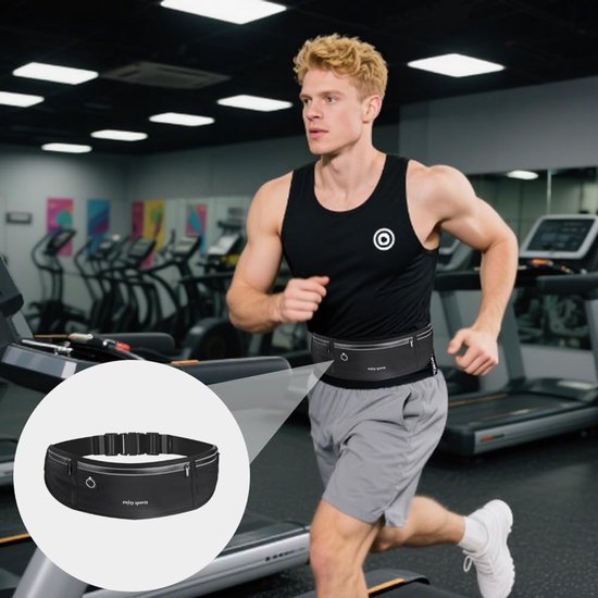 Unyqoos® Waterdichte hardloopgordel met reflectie en verstelbare tailleband voor sporten
