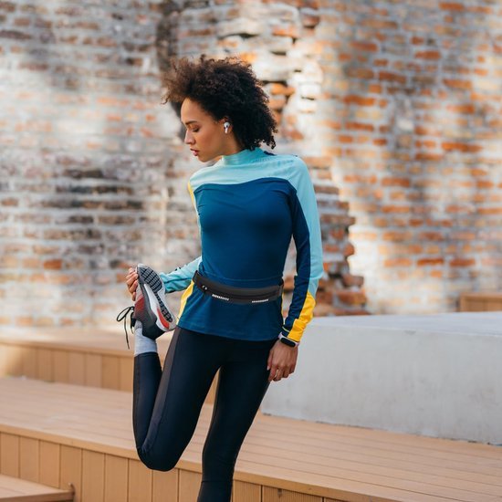 Unyqoos® Verstelbare sportieve heuptas met reflecterende strepen voor hardlopen en wandelen