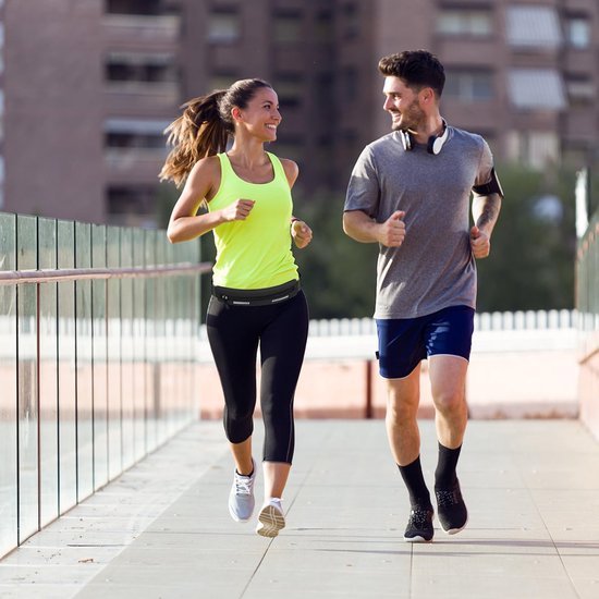 Unyqoos® Verstelbare sportieve heuptas met reflecterende strepen voor hardlopen en wandelen