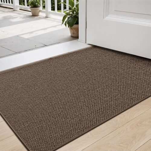 Unyqoos® Absorberende Antislip Deurmat voor Binnen en Buiten met Eenvoudige Reiniging, 60 x 90 cm, Bruin