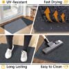 Unyqoos® Hoogwaardige Grijze Deurmat met Antislip en Waterdichte Eigenschappen voor Elke Ingang