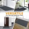 Unyqoos® Hoogwaardige Grijze Deurmat met Antislip en Waterdichte Eigenschappen voor Elke Ingang