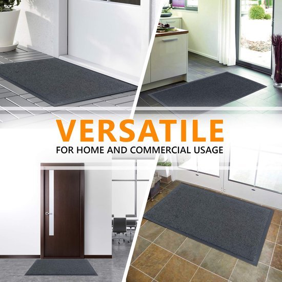 Unyqoos® Hoogwaardige Grijze Deurmat met Antislip en Waterdichte Eigenschappen voor Elke Ingang