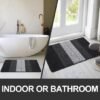 Unyqoos ® Absorberende Antislip Deurmat voor Binnengebruik - Zwart 43 x 76 cm
