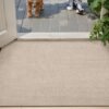 Unyqoos ® Hoogwaardige Absorberende Deurmat voor Binnen en Buiten, Wasbaar en Antislip, 44 x 76 cm, Beige