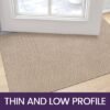 Unyqoos ® Hoogwaardige Absorberende Deurmat voor Binnen en Buiten, Wasbaar en Antislip, 44 x 76 cm, Beige