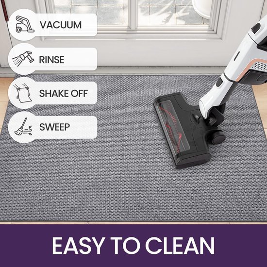Unyqoos ® Superieure Antislip Vuilvangmat voor Binnengebruik - Wasbaar, Absorberend en Waterbestendig - 44 x 76 cm