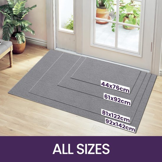 Unyqoos ® Superieure Antislip Vuilvangmat voor Binnengebruik - Wasbaar, Absorberend en Waterbestendig - 44 x 76 cm