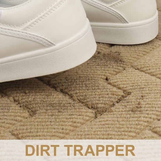 Unyqoos ® Absorberende Antislip Deurmat voor Binnen en Buiten, Vuilvang en Wasbaar, 43 x 75 cm, Kaki