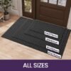 Unyqoos® Antislip Absorberende Schoonloopmat voor Binnen en Buiten, 44 x 76 cm, Grijs