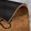 Unyqoos ® Stijlvolle Halfronde Deurmat van Kokosvezels met Antibacteriële Eigenschappen voor Binnengebruik