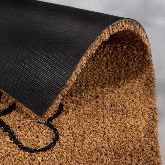 Unyqoos ® Stijlvolle Halfronde Deurmat van Kokosvezels met Antibacteriële Eigenschappen voor Binnengebruik