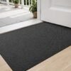 Unyqoos® Stijlvolle en Functionele Antislip Deurmat voor Binnen, 60 x 90 cm, Donkergrijs, Wasbaar en Slijtvast
