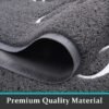 Unyqoos ® Stijlvolle en Functionele Antislip Deurmat voor Binnen en Buiten, Vuilvanger, Wasbaar, 40 x 60 cm, Grijs
