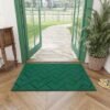 Unyqoos® Wasbare Antislip Deurmat voor Binnen en Buiten, Vuilafstotend, Absorberend, 50 x 80 cm, Groen