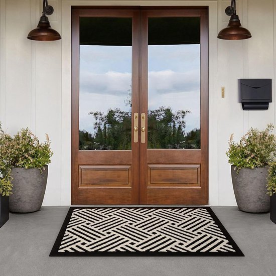 Unyqoos ® Hoogwaardige Antislip Deurmat Voor Binnen En Buiten, 60 x 90 cm, Wasbaar En Waterbestendig Ontwerp