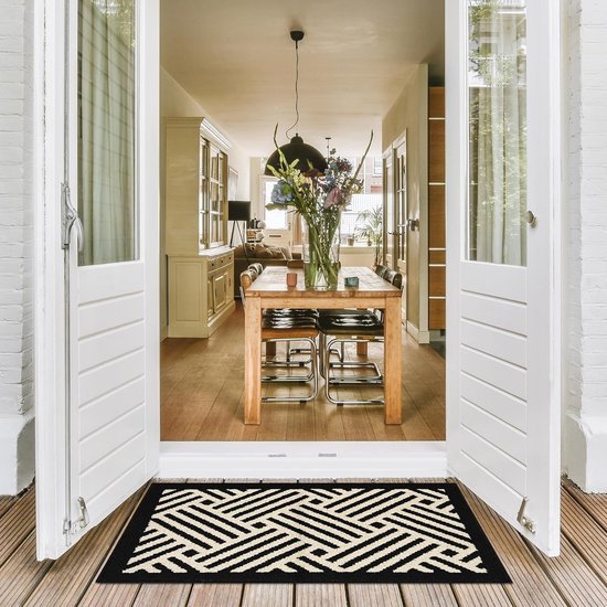 Unyqoos ® Hoogwaardige Antislip Deurmat Voor Binnen En Buiten, 60 x 90 cm, Wasbaar En Waterbestendig Ontwerp