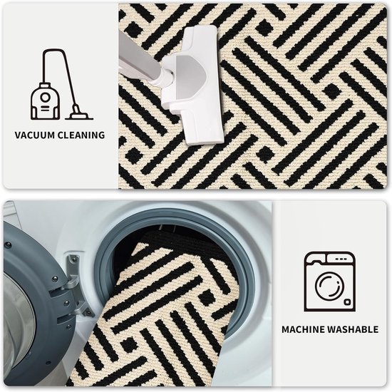 Unyqoos ® Hoogwaardige Antislip Deurmat Voor Binnen En Buiten, 60 x 90 cm, Wasbaar En Waterbestendig Ontwerp