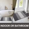 Unyqoos ® Absorberende en Antislip Binnenmat voor Voordeur en Ingang - 43 x 76 cm, Grijs