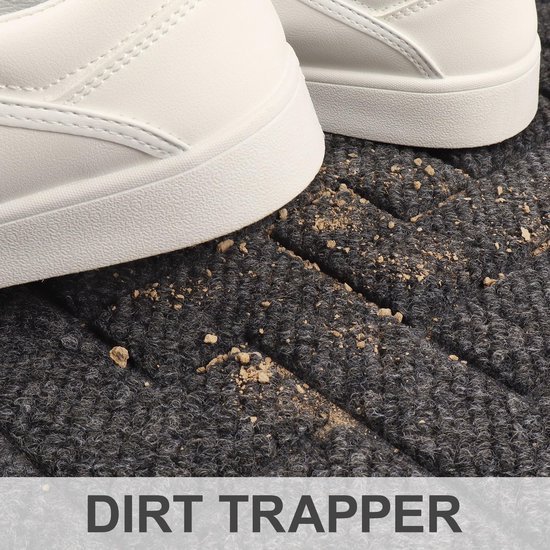 Unyqoos ® Stijlvolle Antislip Deurmat Voor Binnen En Buiten Met Hoog Absorptievermogen En Ontwerp 43 x 75 cm,